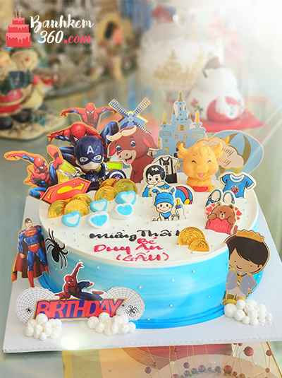 Bánh sinh nhật siêu nhân - Thế giới vui vẻ