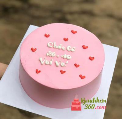 Bánh kem 360 - Sinh nhật vui vẻ