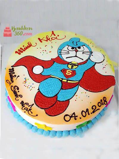 Bánh kem cho bé trai - Siêu anh hùng Doraemon