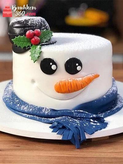 Bánh kem Noel - Olaf đón giáng sinh