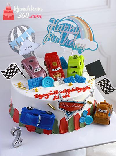 Bánh sinh nhật ô tô - Ngũ xế tập hợp