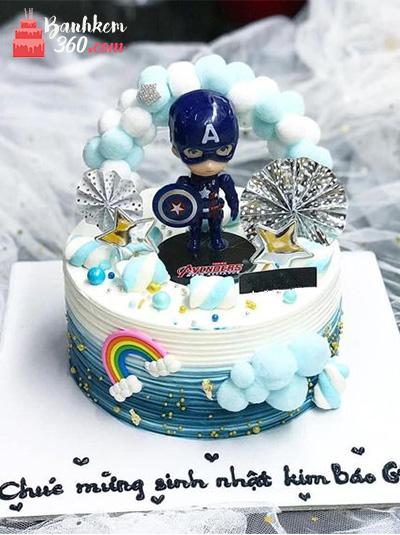 Bánh sinh nhật siêu nhân - Anh hùng đội trưởng