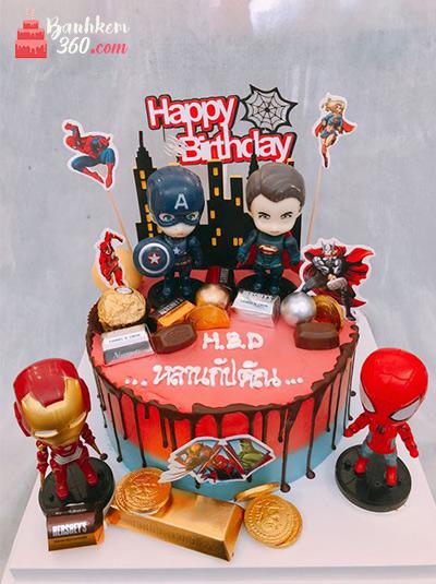 Bánh sinh nhật siêu nhân - Biệt đội siêu nhân