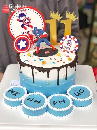 Bánh sinh nhật siêu nhân - Dũng sĩ cool ngầu