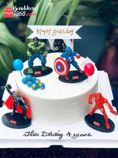 Bánh sinh nhật siêu nhân - Tiểu đội dũng cảm